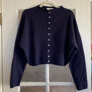 💙🖤JAMES STREET CO. PERI SHRUNKEN CARDIGAN | DEEP NAVY🖤💙